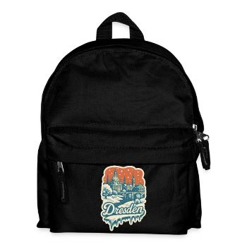Dresden in the snowy winter magic - Kids' Backpack - black - Front