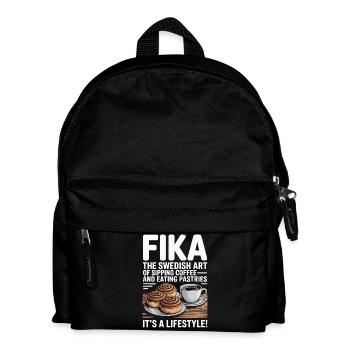 Fika: Schwedischer Kaffee- und Gebäck-Lifestyle - Kinder Rucksack - Schwarz - Vorne
