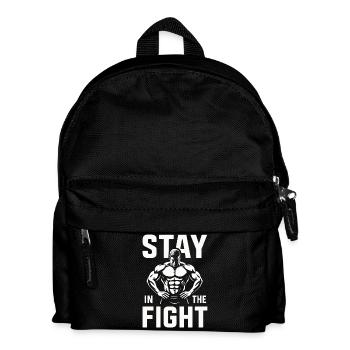 Rester dans le Fight Gym motivation - Sac à dos Enfant - noir - Devant