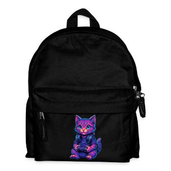 Cat Gaming Gamer Gaming Gaming Video Games - Kids' Backpack - black - Front