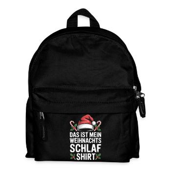 Mon t-shirt de nuit de Noël - Sac à dos Enfant - noir - Devant
