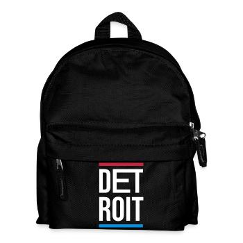 Conception du logo de la ville de Detroit - Sac à dos Enfant - noir - Devant