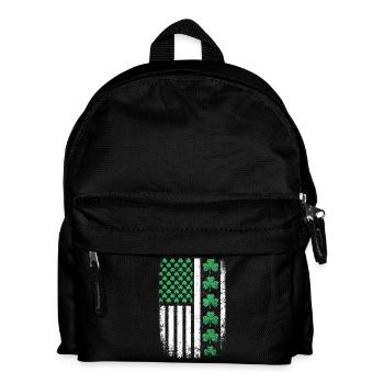 Drapeau américain du Trèfle Saint-Patrick - Sac à dos Enfant - noir - Devant