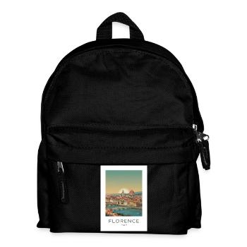 Abenddämmerung über Florenz Dom - Kinder Rucksack - Schwarz - Vorne