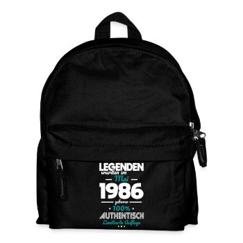 40. Geburtstag - Legenden wurden im Mai 1986 - Kinder Rucksack - Schwarz - Vorne
