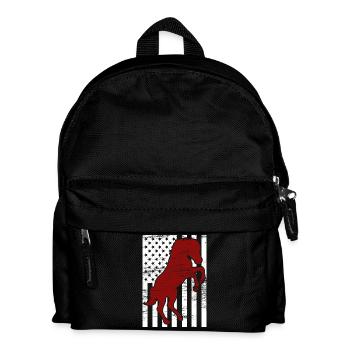 4. Juli USA Reiten - Kinder Rucksack - Schwarz - Vorne