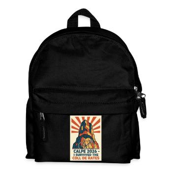 Calpe 2026 Vintage Cycling Poster - Kids' Backpack - black - Front