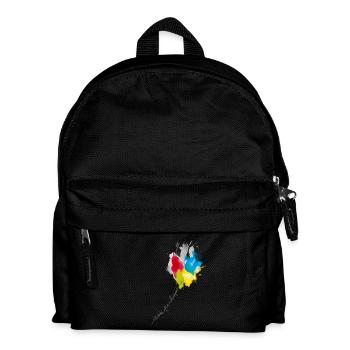 Color Cascade Kaleidoscope - Kids' Backpack - black - Front