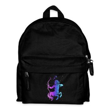 Sagittaire – Signe du Néon - Sac à dos Enfant - noir - Devant