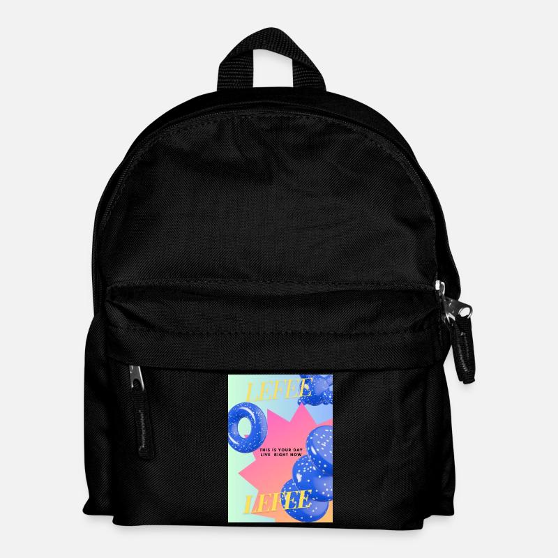 Live Your Day – Colorful Balloon Explosion - Kids' Backpack - black