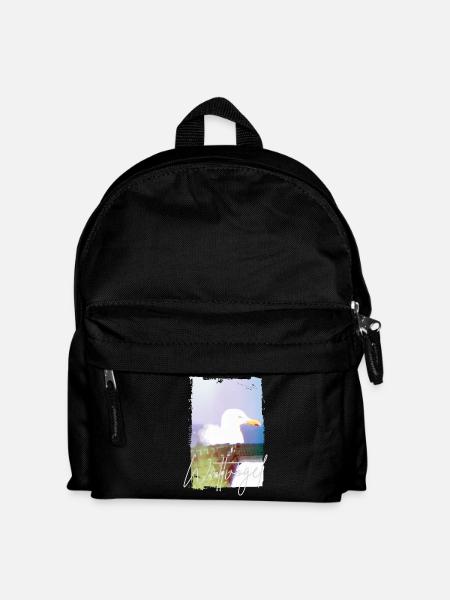 Wading Bird® North Sea Seagull – Beach Chair Moment - Kids' Backpack - black