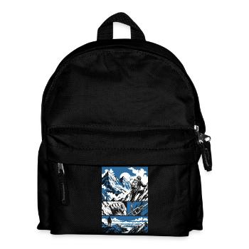 Ascension à l’aventure de la montagne - Sac à dos Enfant - noir - Devant