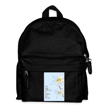 Edelweiß - Kinder Rucksack - Schwarz - Vorne