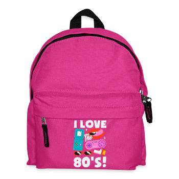 Retro Back to the 80s Vintage Design - Kids' Backpack - fuchsia - Front
