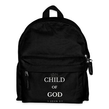 Child of God Crown John 3:1 - Kids' Backpack - black - Front