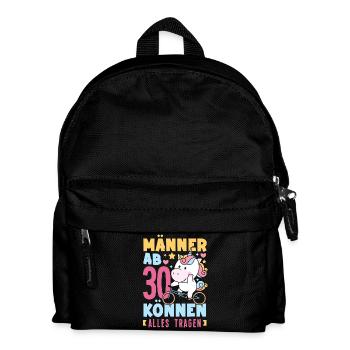 Männer Ab 30 Einhorn Humor - Kinder Rucksack - Schwarz - Vorne
