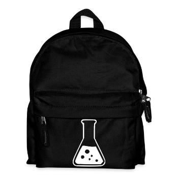 Reagenzglas Chemie Chemiker Geschenk - Kinder Rucksack - Schwarz - Vorne