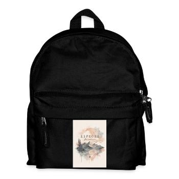 Explorez le paysage montagneux inconnu - Sac à dos Enfant - noir - Devant