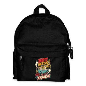 Hot Mess Express Ramen Train - Kids' Backpack - black - Front