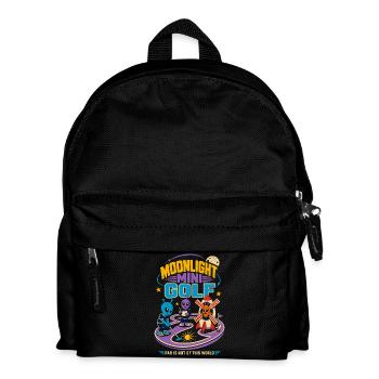 Mondschein Minigolf mit Aliens - Kids' Backpack - black - Front