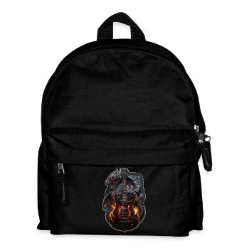 Dragon Rock – Burning Guitar - Kids' Backpack - black - Front