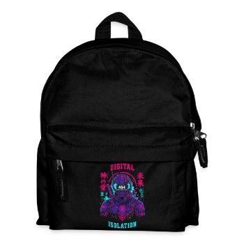 404 User Not Found Techwear Cyberpunk-Design - Kinder Rucksack - Schwarz - Vorne