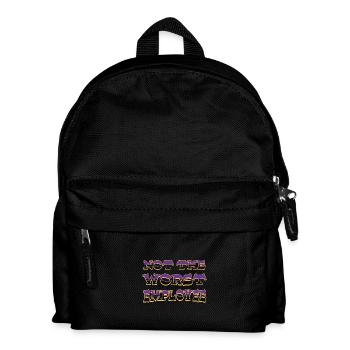 Not The Worst Employee Hilarious Work Anniversary - Kids' Backpack - black - Front