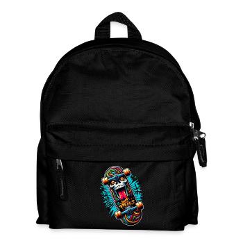 Just Freaks - Skate Board Sk8 Graffiti Skull - Kids' Backpack - black - Front