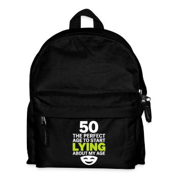 50 Perfect Age Commencer à mentir sur mon âge - Sac à dos Enfant - noir - Devant