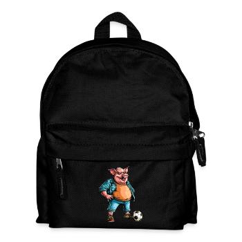 Cochon de football - Sac à dos Enfant - noir - Devant