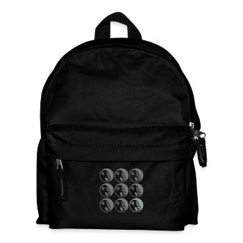 Denkeraffe Pattern - Kids' Backpack - black - Front