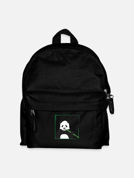 panda - Kinder Rucksack - Schwarz