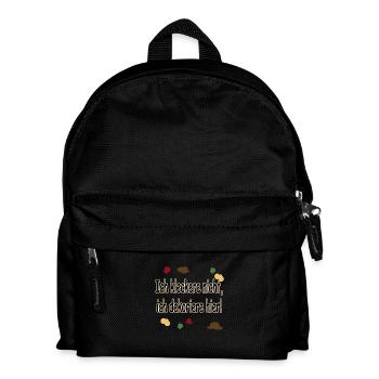 Ich kleckere nicht, ich dekoriere hier! - Kinder Rucksack - Schwarz - Vorne