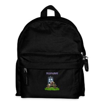 TIME AND SPACE AND TEA - Kids' Backpack - black - Front