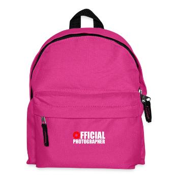 Official photographer - Kids' Backpack - fuchsia - Front