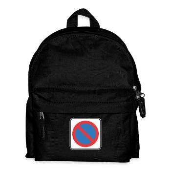 Verkehrsschild eingeschränkt - Kinder Rucksack - Schwarz - Vorne