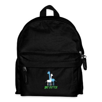 Große Schwester - Kinder Rucksack - Schwarz - Vorne
