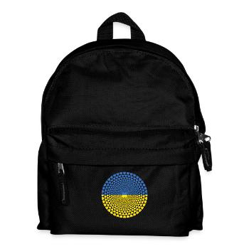 Ukraine Ukraine Україна Love HEART Mandala - Kids' Backpack - black - Front