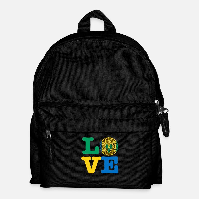 ST VINCENT GRENADIN HEART - Kids' Backpack - black