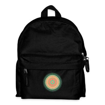 Mandala - Kinder Rucksack - Schwarz - Vorne