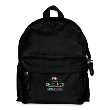 Oui je suis enceinte - Sac à dos Enfant - noir - Devant