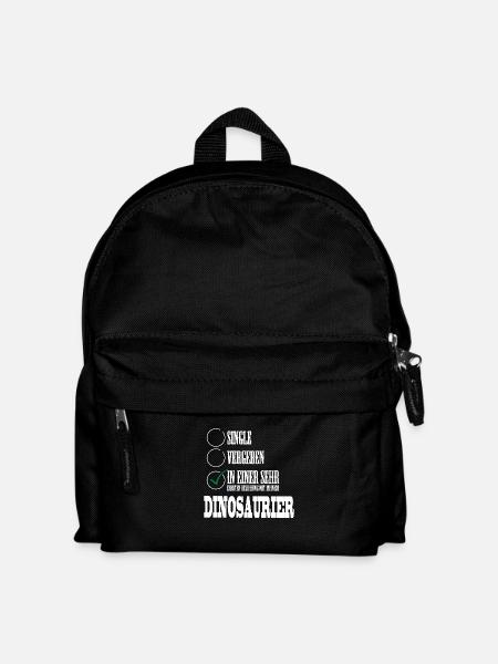 In einer Beziehung mit meinem Dino - Kinder Rucksack - Schwarz
