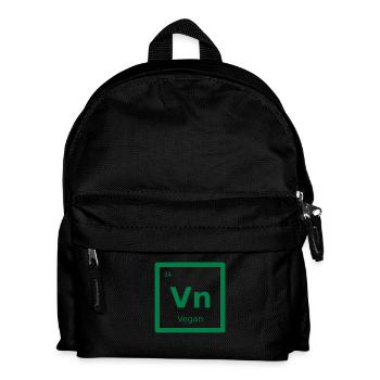 Vegan (Element) - Kinder Rucksack - Schwarz - Vorne