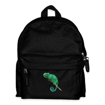 Chamäleon Chamäleons T-Shirt Geschenk Reptilien - Kinder Rucksack - Schwarz - Vorne