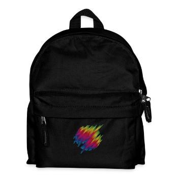 circ-line-abstract - Kids' Backpack - black - Front