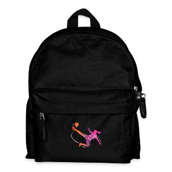 soccer female de - Kinder Rucksack - Schwarz - Vorne