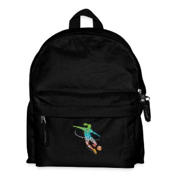 soccer female de - Kinder Rucksack - Schwarz - Vorne