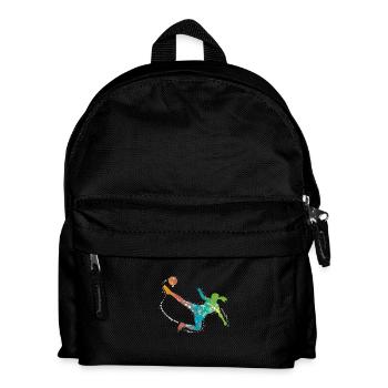 soccer female de - Kinder Rucksack - Schwarz - Vorne
