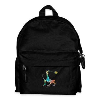 soccer male de - Kinder Rucksack - Schwarz - Vorne
