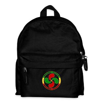 rasta basque cross - Sac à dos Enfant - noir - Devant